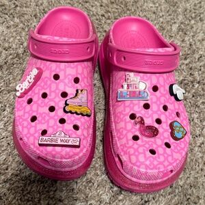 Barbie Crocs x The Movie Mega Crush Clog Pink Platform Crocs Women's  size  9